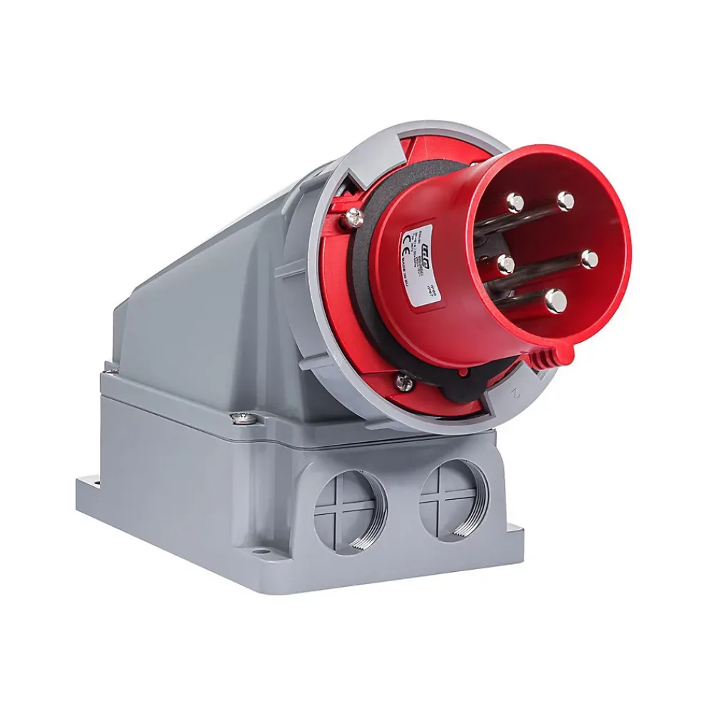 Ide Socle Male 63a Tétrapolaire 380v - 3p+n+t - étanche Ip67 -