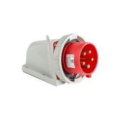 Ide Interrupteur Étanche-Socle Male Tétra 32a 3p+n+t 380v - 5 Broches - étanche Ip67- Livré Avec Bouchon D'étanchéité-