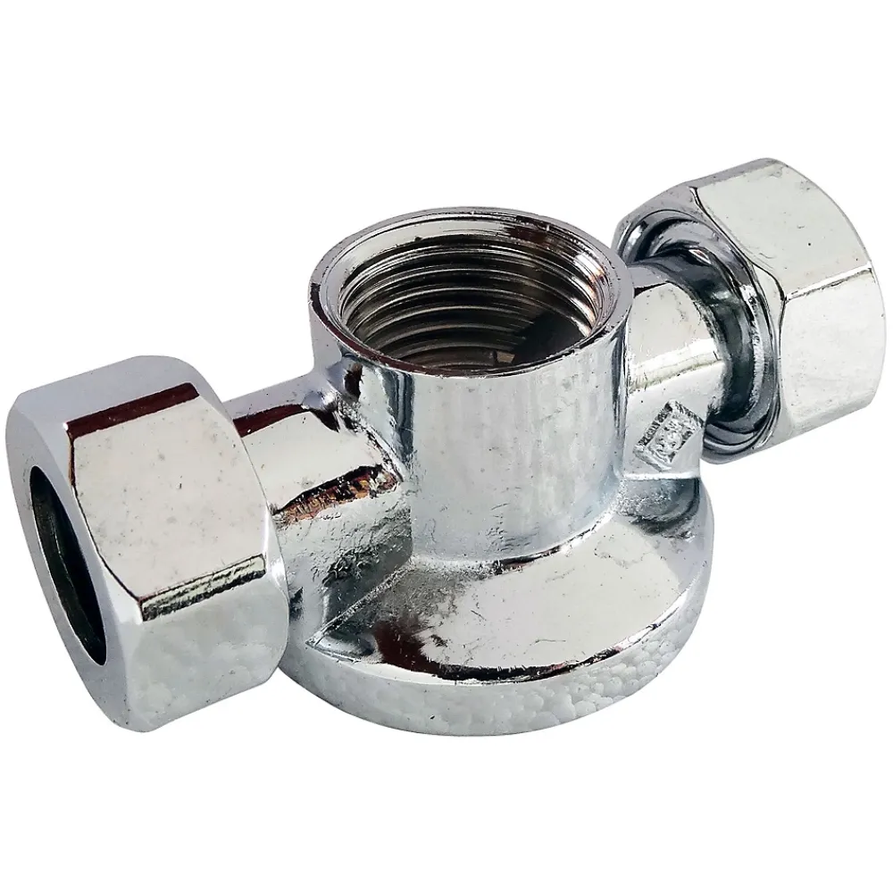 Somatherm for you - Applique murale double nue avec écrou pour collet battu diam 14 - F1/2