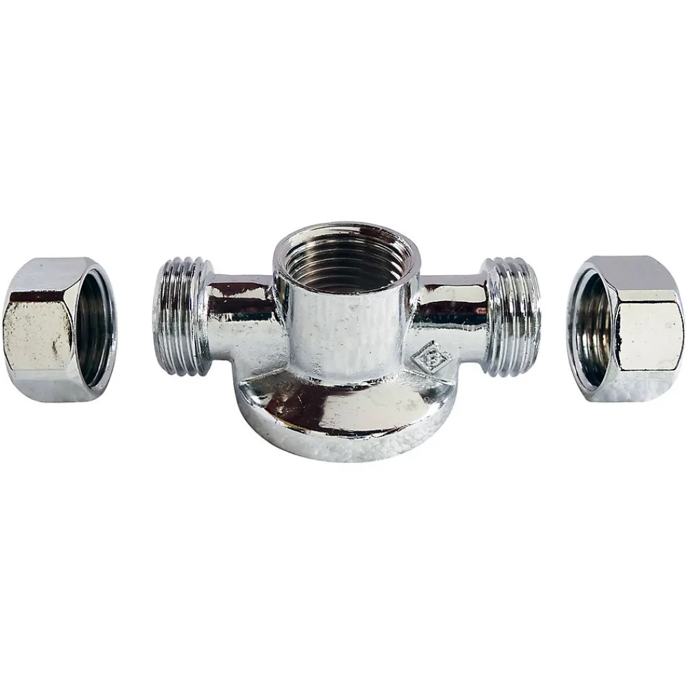 Somatherm for you - Applique murale double nue avec écrou pour collet battu diam 14 - F1/2