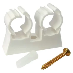 Somatherm for you Collier De Serrage-- Attache de fixation double pour tube diam 20 (x10)