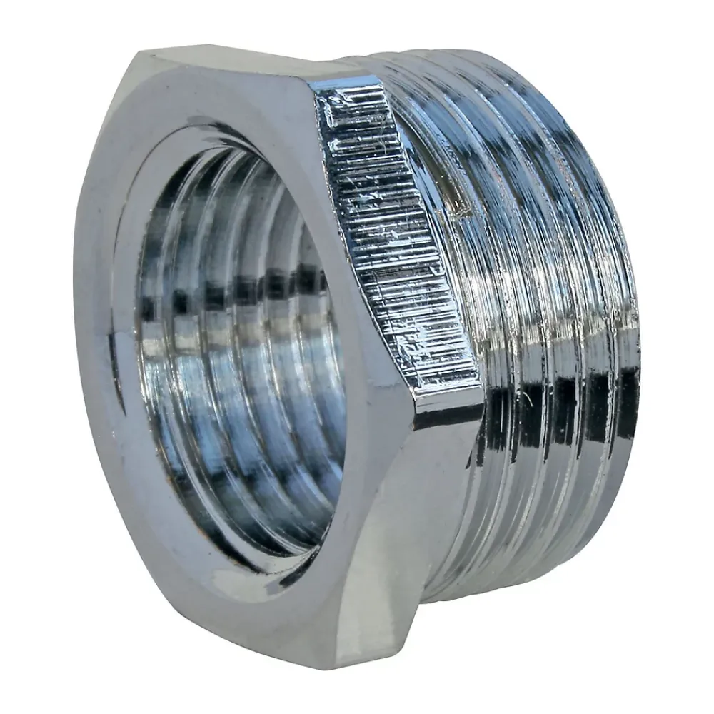 Somatherm for you - Bague réduction laiton nickelé 6 pans Mâle 20/27 - Femelle 15/21