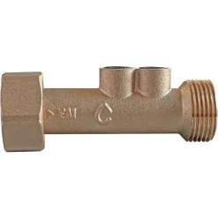 Somatherm for you - Clapet antipollution double purge NF - Ecrou 20/27/Mâle 20/27 - LG. 78 mm