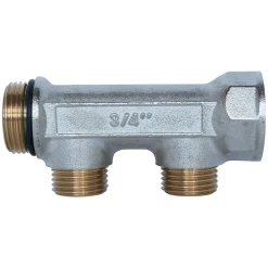 Somatherm for you - Collecteur de distribution 3 sorties à portée plate easy lock m1/2