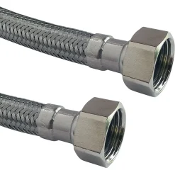 Somatherm for you - Flexible sanitaire - Raccord 2 écrous tournants 1/2 - Longueur : 1500mm - DN10