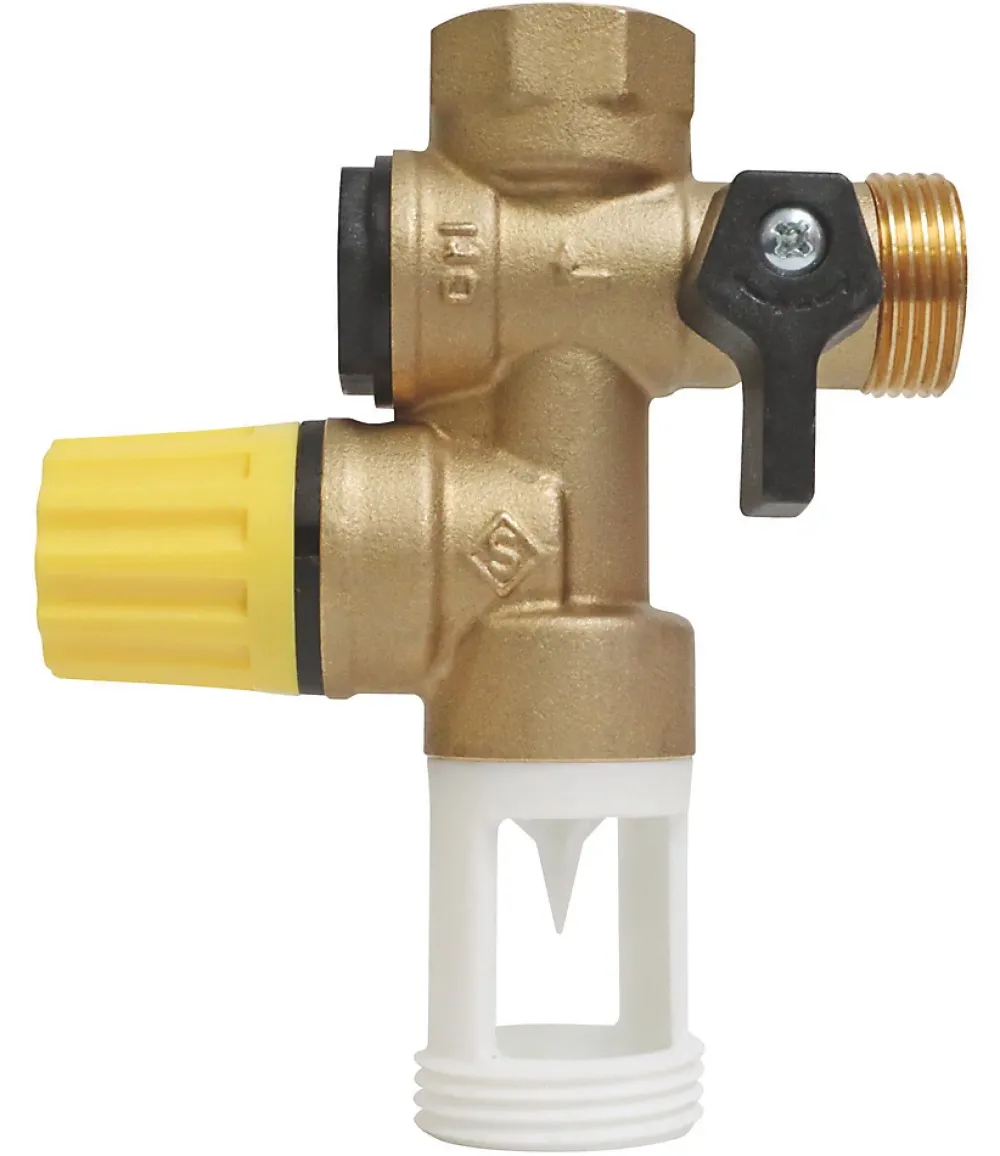 Somatherm for you Groupe De Sécurité Pour Chauffe-Eau-- Groupe de Sécurité NF 3/4 à garde d'air droite - Siège téflon pour eau calcaire -