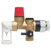 Somatherm for you Groupe De Sécurité Pour Chauffe-Eau-- Groupe double sécurité inox orientable + raccord diélectrique pour eau agressive