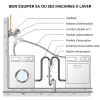 Somatherm for you Evacuation De Lave-Linge-- Joint filtre pour flexible d'alimentation de machine à laver - 3/4