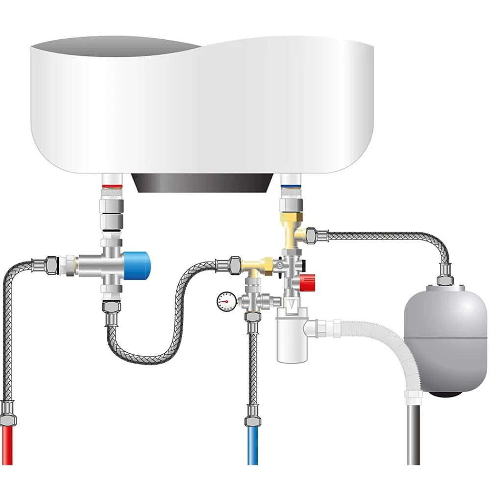 Somatherm for you Groupe De Sécurité Pour Chauffe-Eau-- Kit complet téflon -