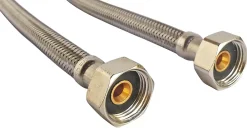 Somatherm for you Flexible Robinetterie-- Lot de 2 flexibles sanitaires - Raccord 2 écrous tournants 1/2 - 500mm DN8