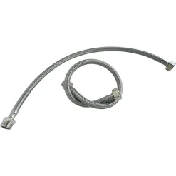 Somatherm for you - Lot de 2 flexibles sanitaires - Mâle 3/8 écrou tournant 3/8 - 500mm - DN8