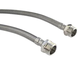 Somatherm for you - Lot de 2 flexibles sanitaires - Mâle 3/8 écrou tournant 3/8 - 500mm - DN8
