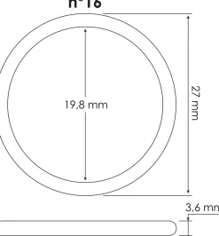 Somatherm for you Joint Pour Raccord-- Lot de 3 joints toriques n16