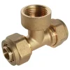 Somatherm for you Tube Et Raccord Per-- Raccord à compression - femelle au centre 15/21 - PER diam 20
