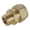 Somatherm for you - Raccord droit à visser pour tube PER diam 16 - Mâle 12/17