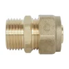 Somatherm for you - Raccord droit à visser pour tube PER diam 12 -Male 12/17 par lot de 5