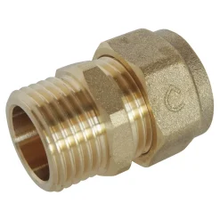 Somatherm for you - Raccord droit à visser pour tube PER diam 12 -Male 12/17 par lot de 5