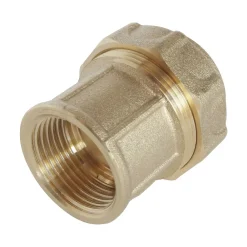 Somatherm for you Tube Et Raccord Pehd-- Raccord laiton droit Serrage Extérieur pour tube PE diam 20 mm - Femelle 1/2