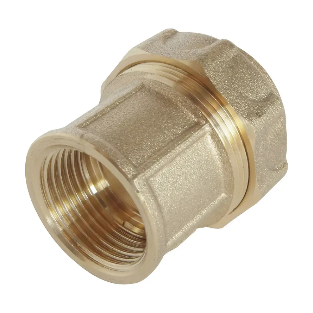 Somatherm for you Tube Et Raccord Pehd-- Raccord laiton droit Serrage Extérieur pour tube PE diam 20 mm - Femelle 1/2
