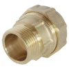 Somatherm for you Tube Et Raccord Pehd-- Raccord laiton droit Serrage Extérieur pour tube PE diam 20 mm - Mâle 1/2