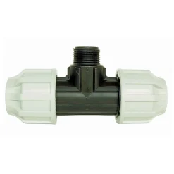 Somatherm for you - Raccord plastique Té Mâle 1 1/4 au centre pour tube PE diam 40 mm