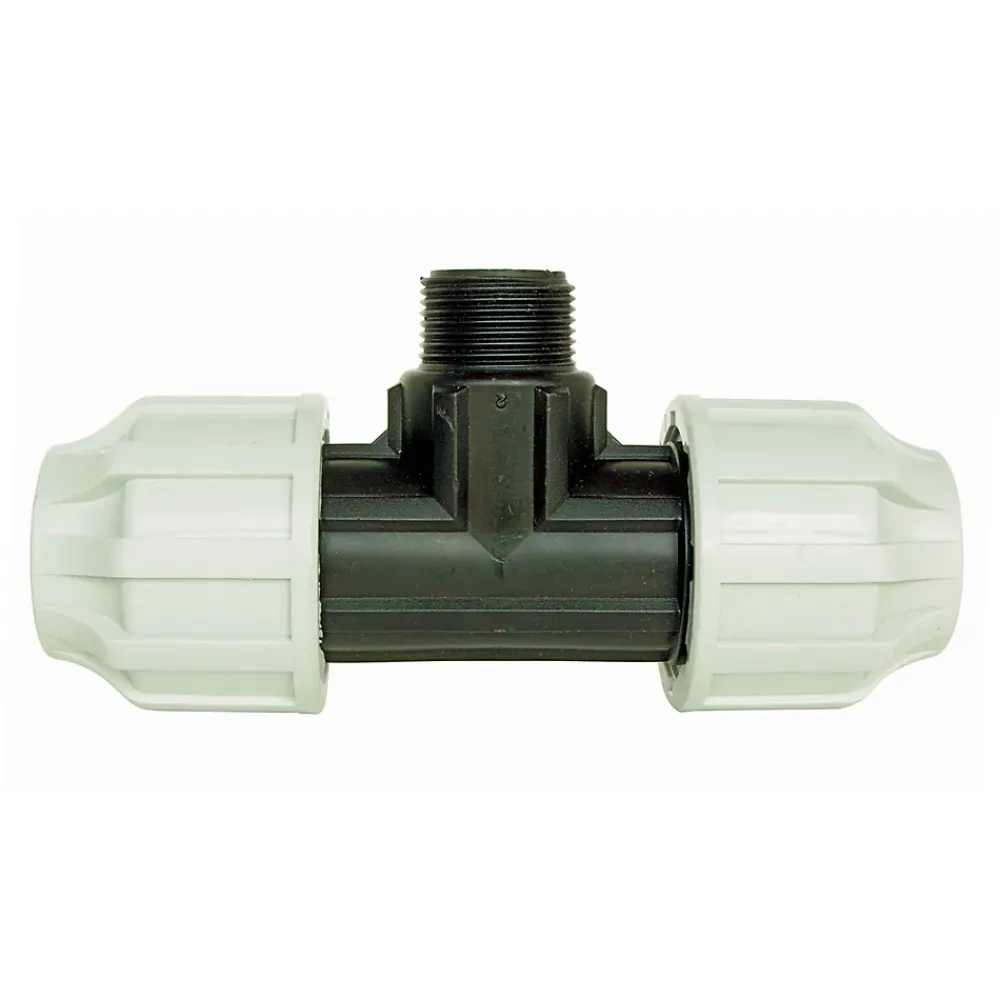Somatherm for you - Raccord plastique Té Mâle 1 1/4 au centre pour tube PE diam 40 mm