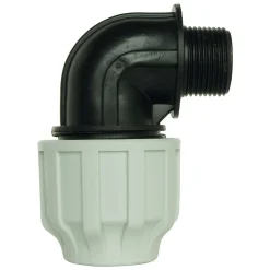 Somatherm for you Tube Et Raccord Pehd-- Raccord plastique coudé pour tube PE diam 20 mm - Femelle 1/2