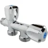 Somatherm for you Evacuation De Lave-Linge-- Robinet à clapet double sorties pour machine à laver - M1/2 - Sorties M3/4