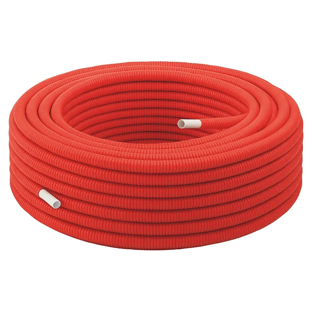 Somatherm for you - Tube multicouche gainé rouge D16 en couronne de 50 mètres