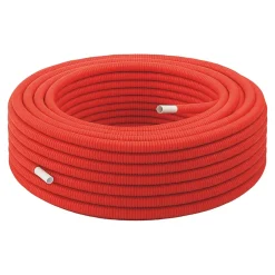 Somatherm for you - Tube multicouche gainé rouge D16 en couronne de 50 mètres