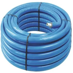 Somatherm for you - Tube multicouche D16 isolé bleu en couronne 50m - Isolant 8mm