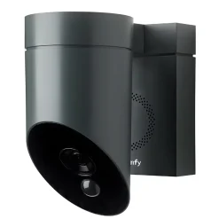 Somfy Caméra De Surveillance-1875326 - Outdoor Camera 2 grise - Caméra de surveillance extérieure wifi avec détection intelligente - 1080p Full HD - Sirène 110 dB