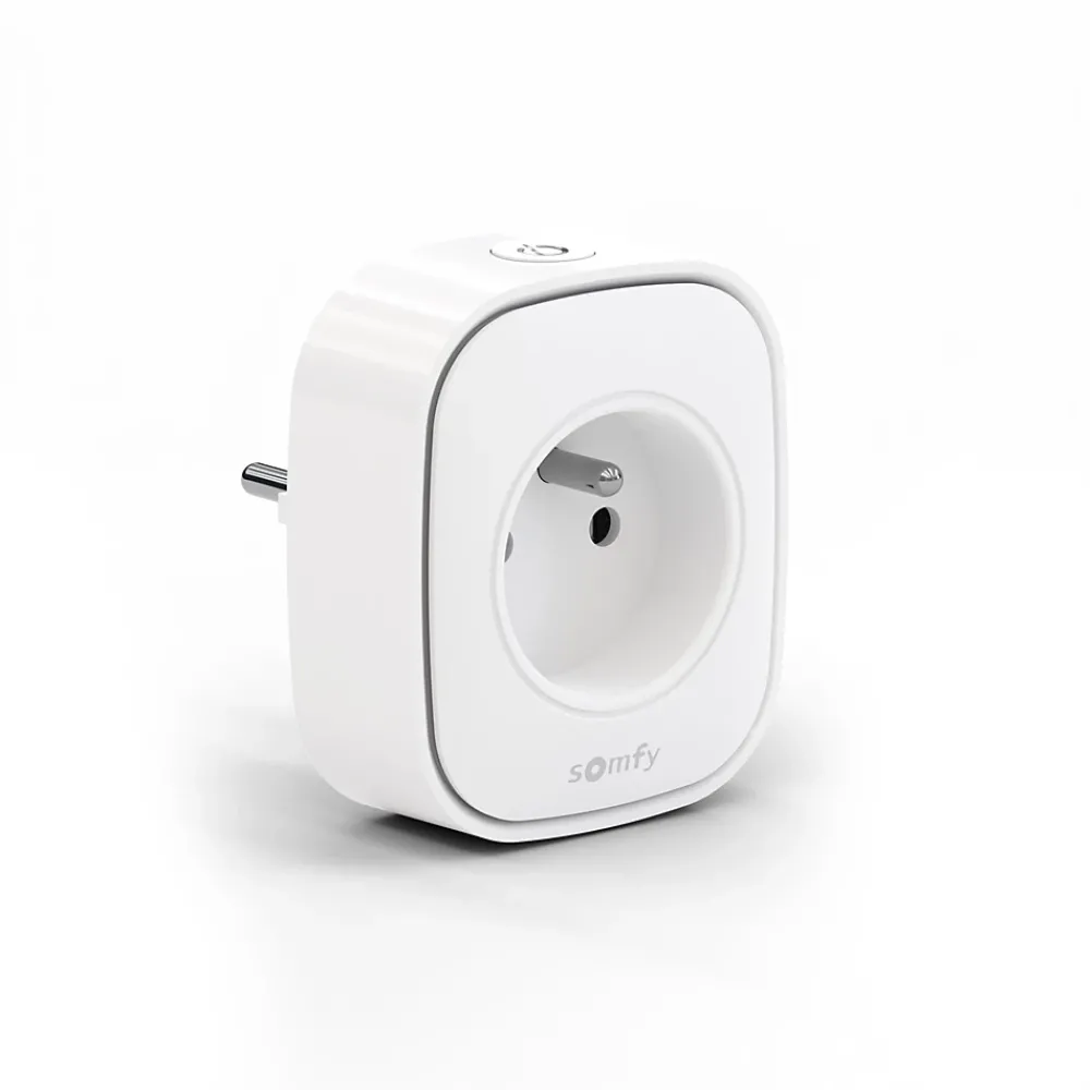 Somfy 1871215 - Prise connectée Zigbee compatible TaHoma avec suivi de consommation électrique