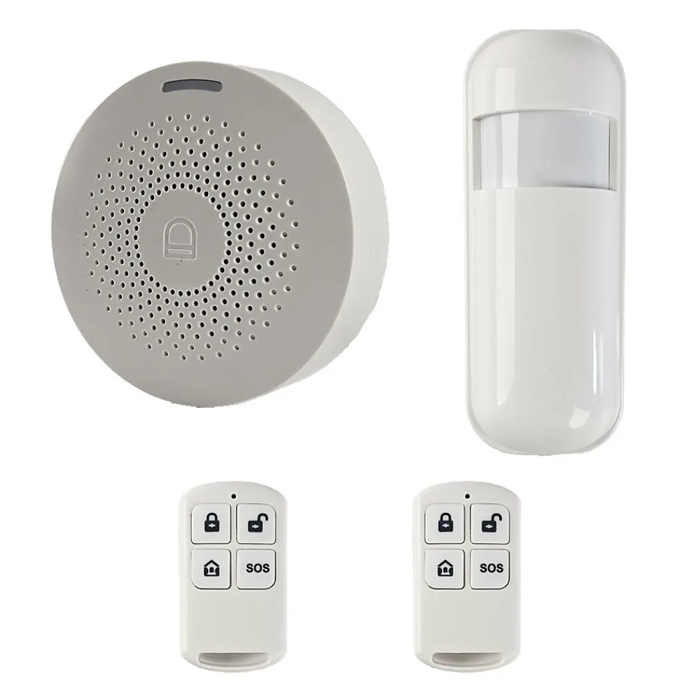 Somlife Alarme Sans Fil-Système d'Alarme Domestique sans fils WiFi Smart Home, detecteur de mouvement Wireless avec Application Tuya Smart Life