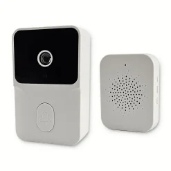 Somlife Sonnette portier app tuya smart life autonome sans fils alerte direct smartphone, vision nocture carillon fourni