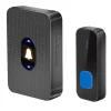Deko Sonnette sans Fil Exterieur Etanche, 300M Sonnette de Porte IP55 Étanche Carillon Electronique,55 Mélodies, 5 Niveaux Volumes, LED