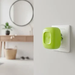 Thomson Sonnette sans fil prise 230 V 150m. portée 6 sonneries au choix alerte pile faible coloris vert - - 513123G