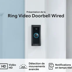 Ring Sonnette Et Carillon-Sonnette vidéo Filaire vidéo Doorbell Wired