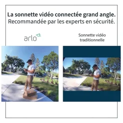 Arlo Sonnette vidéo sans fil blanche