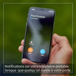 Arlo Sonnette vidéo sans fil connectée noire