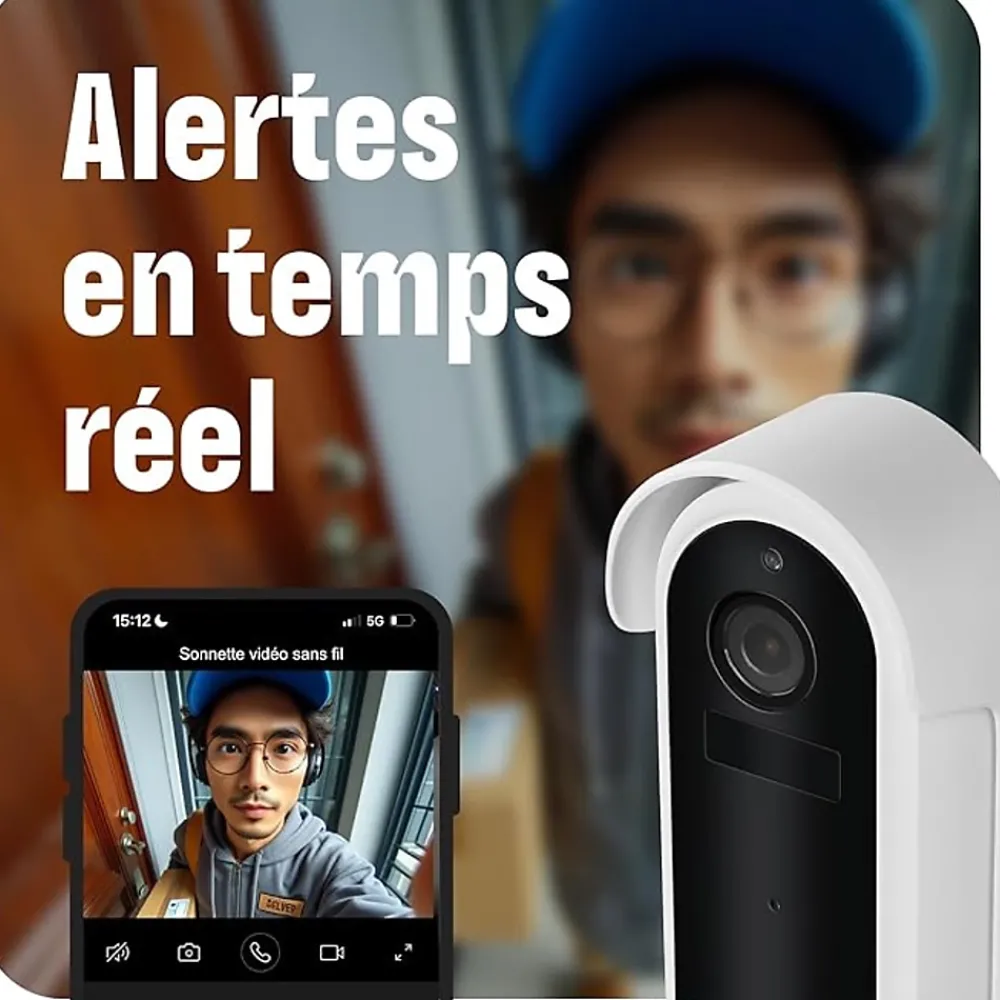 Netatmo Sonnette vidéo sans fil connectée, Omajin by