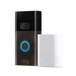 Ring Sonnette Et Carillon-Sonnette vidéo sans fil vidéo Doorbell bronze