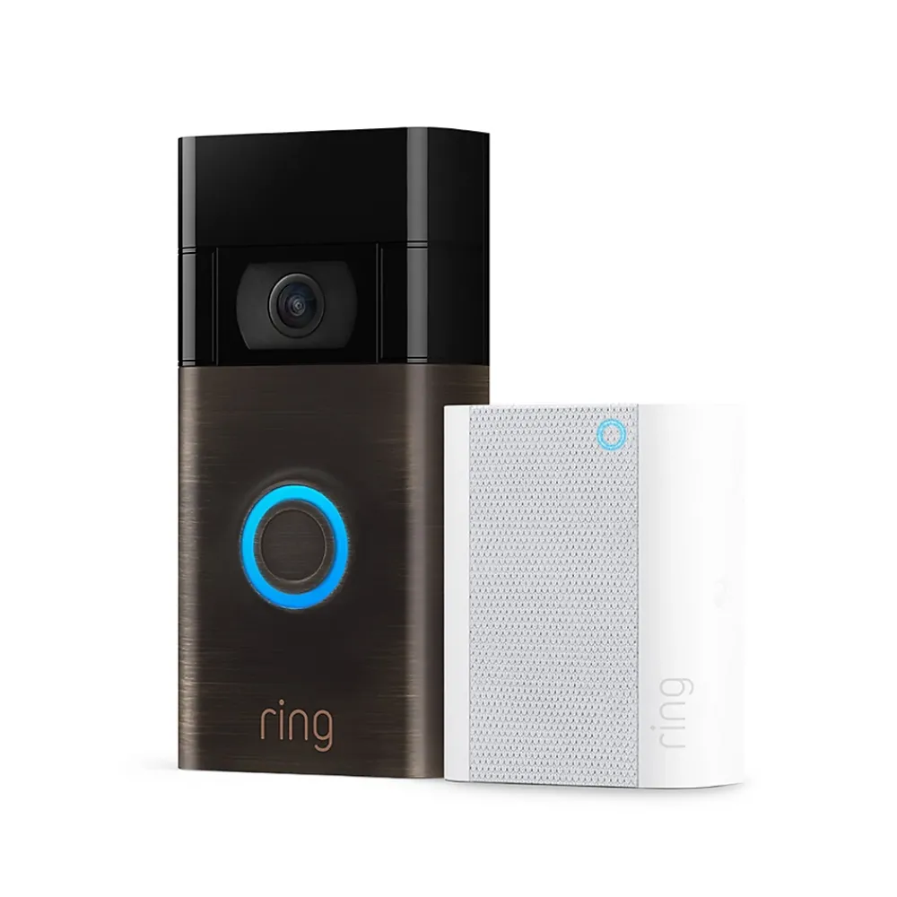 Ring Sonnette Et Carillon-Sonnette vidéo sans fil vidéo Doorbell bronze