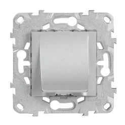 Schneider Electric Prise Encastrable-Sortie de câble diamètre 6 à 12 mm Unica Déco aluminium