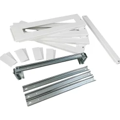Ide Porte Et Cache Tableau Électrique-S96p150 Kit Plastron 4 Rangées En Plastique Pour Coffret Atlantic 65sup7296 Ou 40enl7296