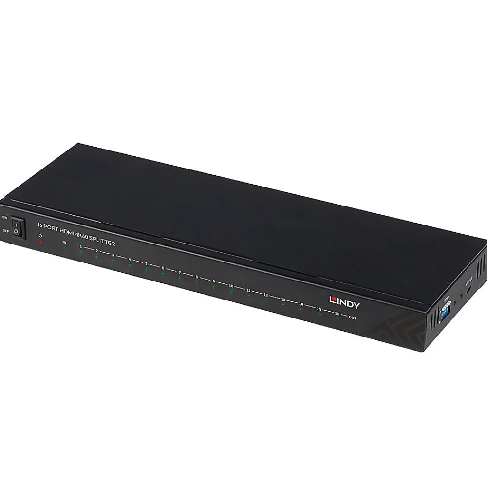 Lindy Amplificateur Tv-Splitter HDMI 2.0 4K60 16 sorties