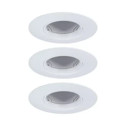 Paulmann Spot encastré Kit de 3 fixe rond 90mm GU10 max. 3x10W 230V gradable Blanc