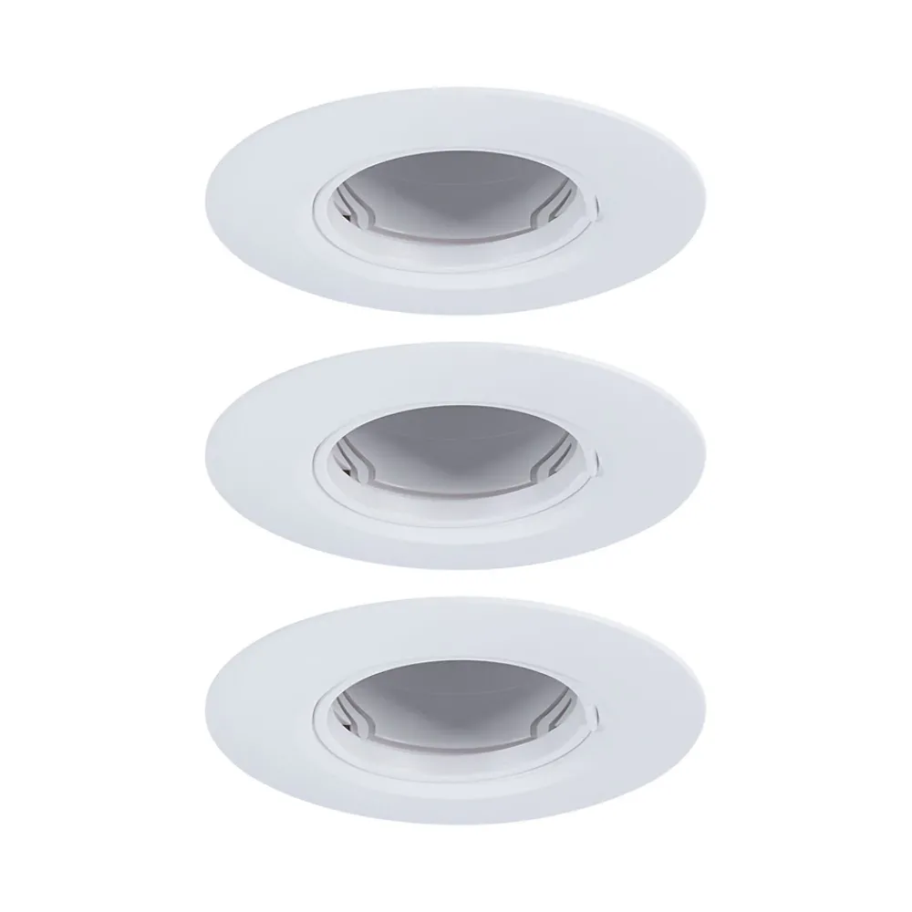 Paulmann Spot encastré Kit de 3 fixe rond 90mm GU10 max. 3x10W 230V gradable Blanc
