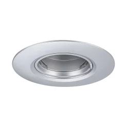 Paulmann Spot encastré Kit de 10 fixe rond 90mm GU10 max. 10x10W 230V gradable Chrome mat