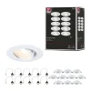 Paulmann Spot encastré Kit de 10 orientable rond 90mm 30 GU10 max. 10x10W 230V gradable Blanc